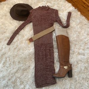 Fall sweater dress